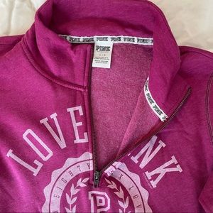 Victoria's Secret PINK 1/2 Zip Pullover Sweatshirt
